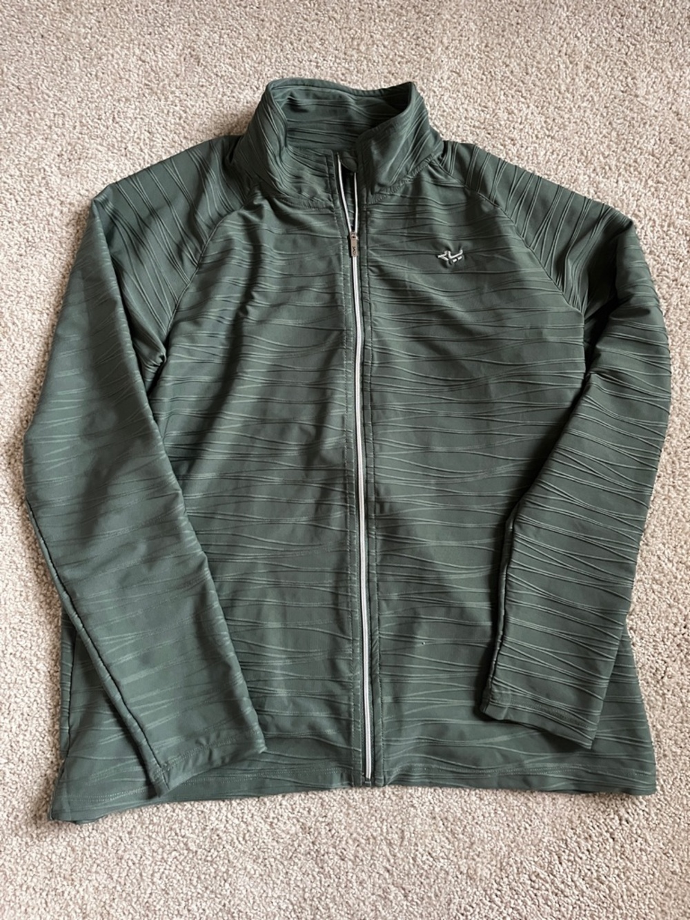 Rohnisch | Olive Green Full-Zip Performance Jacket